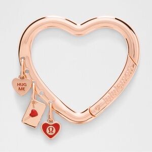 lululemon athletica Heart Keychain